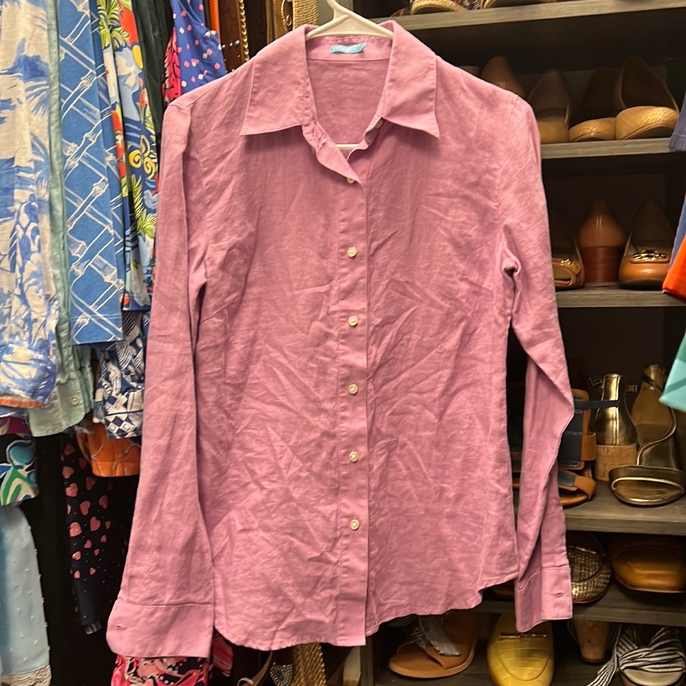 J MCLAUGHLIN LINEN BLOUSE